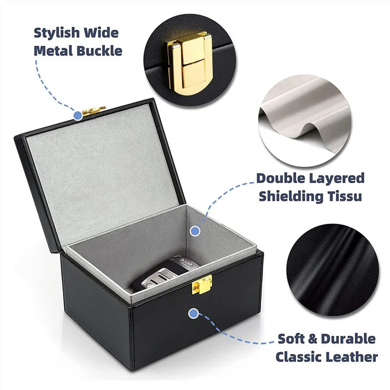 Bundle storage box interior and latch detail