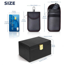 Supplier size reference for the bundle box and two portable key pouches